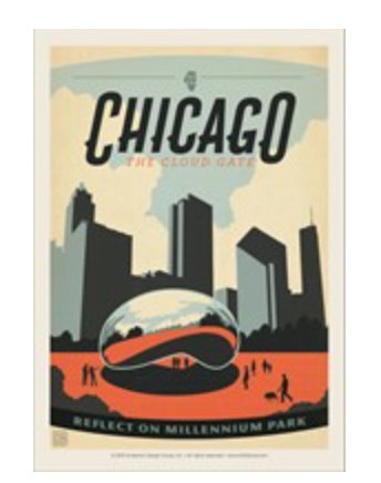 Chicago Bean Postcard