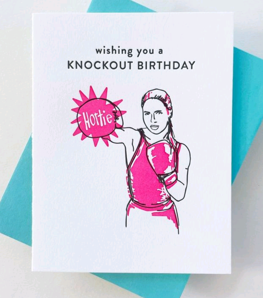 Knockout Birthday Card