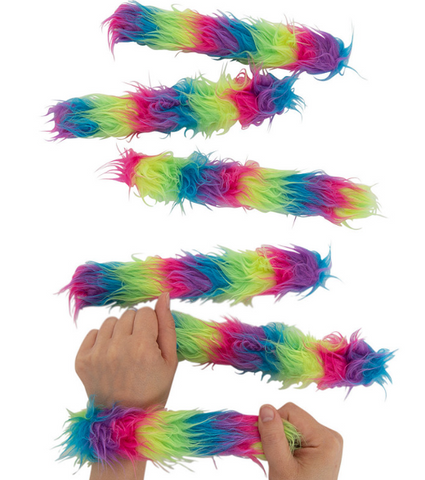 Fuzzy Slap Bracelet Steel Petal Press