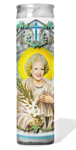 Betty White Altar Candle 