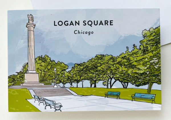 Logan Monument Postcard 