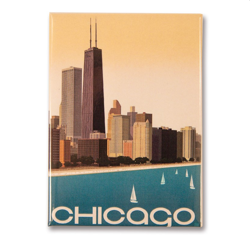 Chicago Hotdog MagnetChicago Skyline Magnet 