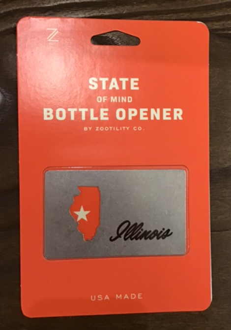 Illinois Bottle Opener Card 