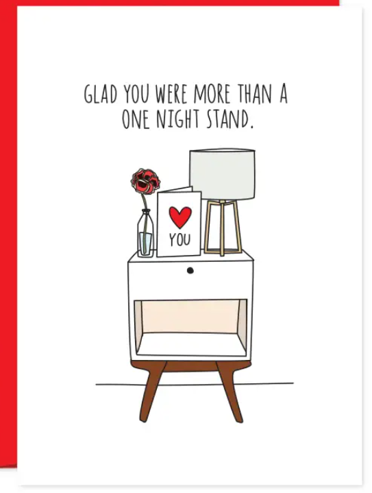 More Than A One Night Stand Card