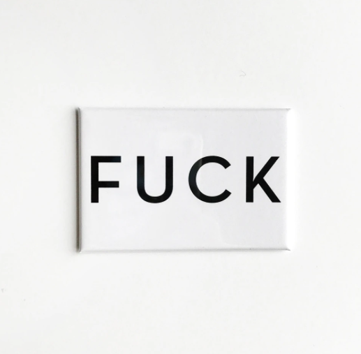 Fuck Typographic Fridge Magnet