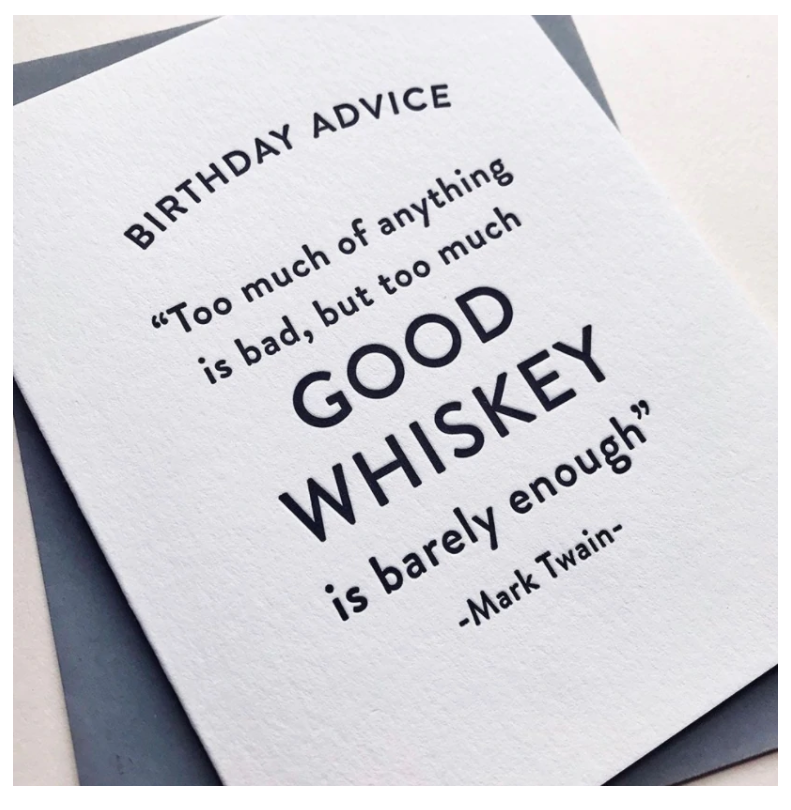 Birthday Whiskey Card