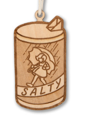 Salty Wooden Ornament 
