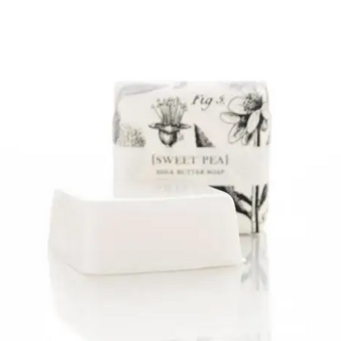 Small Sweet Pea And Clover Guest Soap Bar