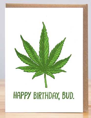 Happy Birthday Bud Card