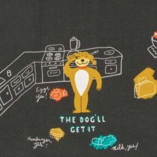 Dish Towel: The Dog'll Get It - Steel Petal Press