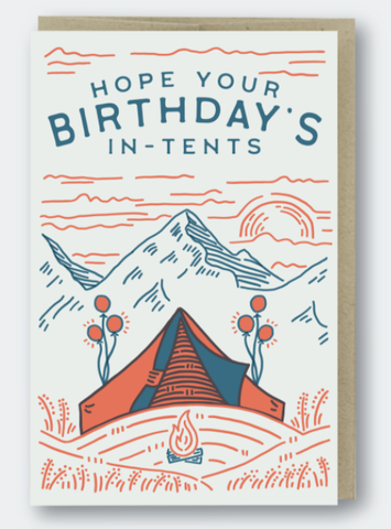 In Tents Birthday Card