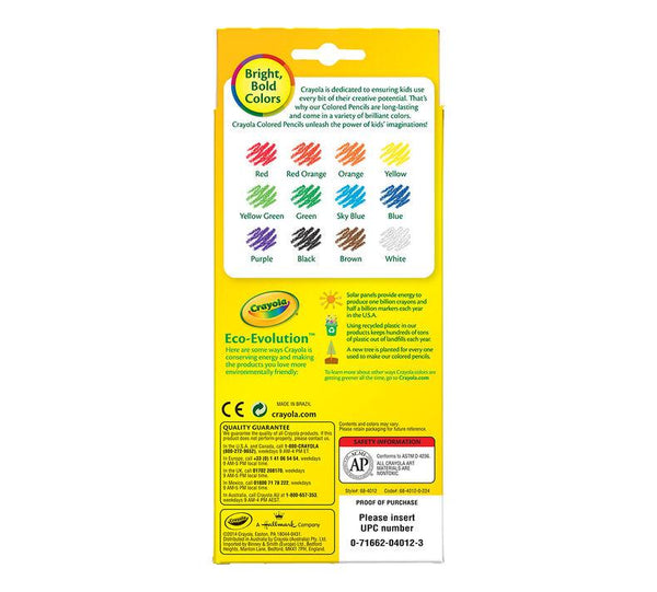 12 Pack Colored Pencils