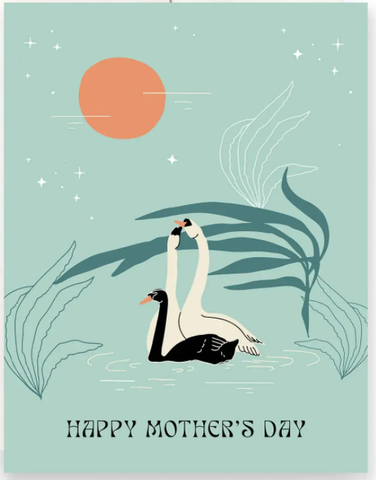 Happy Mothers Day Swans Card 