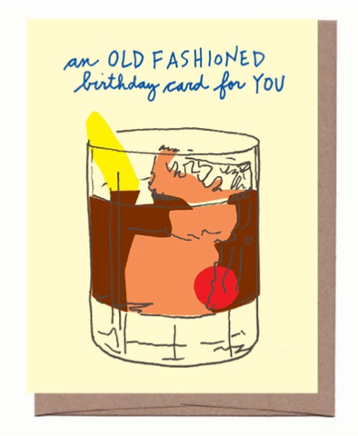 Old Fashioned Birthday Card
