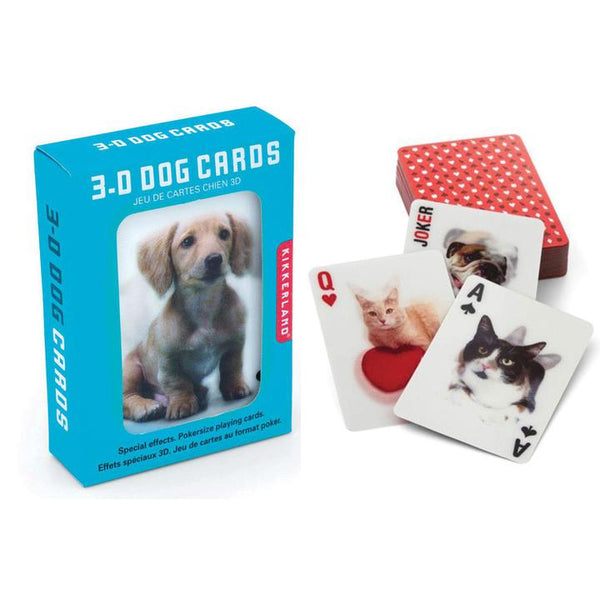 3D Dog Playing Cards 
