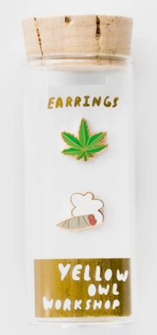 Weed Blunt Post Earrings 