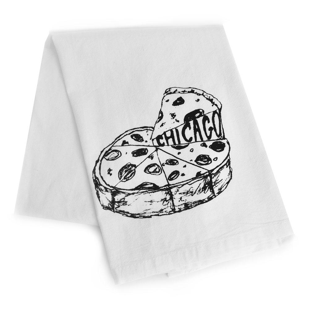 Tea Towel: Chicago Deep Dish Pizza