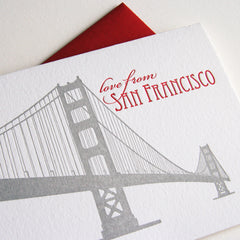 Love from San Francisco Bridge Card