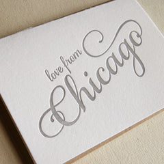 Love from Chicago Card
