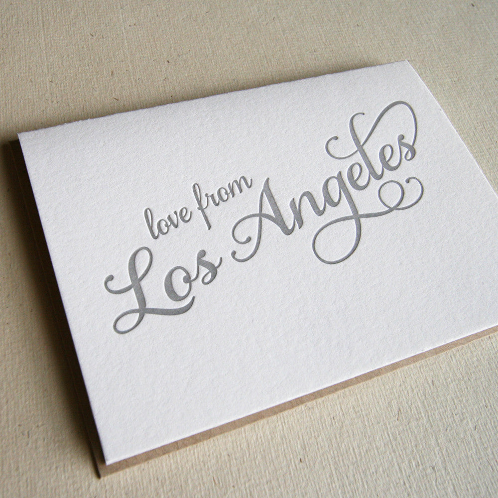 Love from LA Card - Steel Petal Press