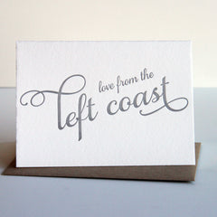 Love from the Left Coast Card