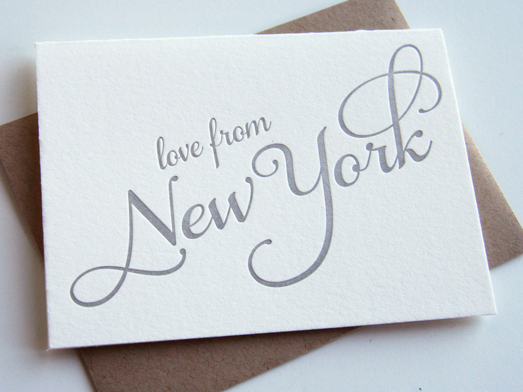 Love from New York Card - Steel Petal Press