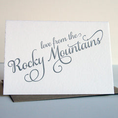 Love from the Rocky Mountains card